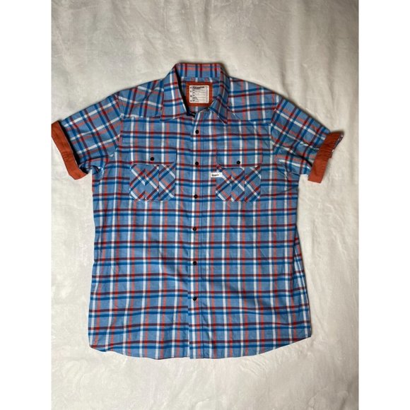 Rocawear Denim Company Short Sleeve Shirt Plaid - Picture 1 of 8
